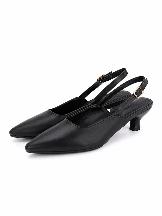 Nina - Slingback Kitten Heels