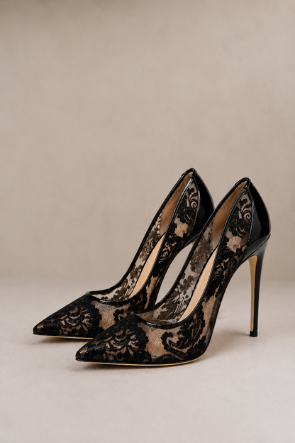 Amber - Escarpins en Dentelle