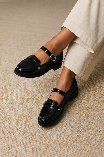 Jade - Mocassins En Cuir Vernis