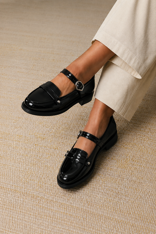 Jade - Mocassins En Cuir Vernis