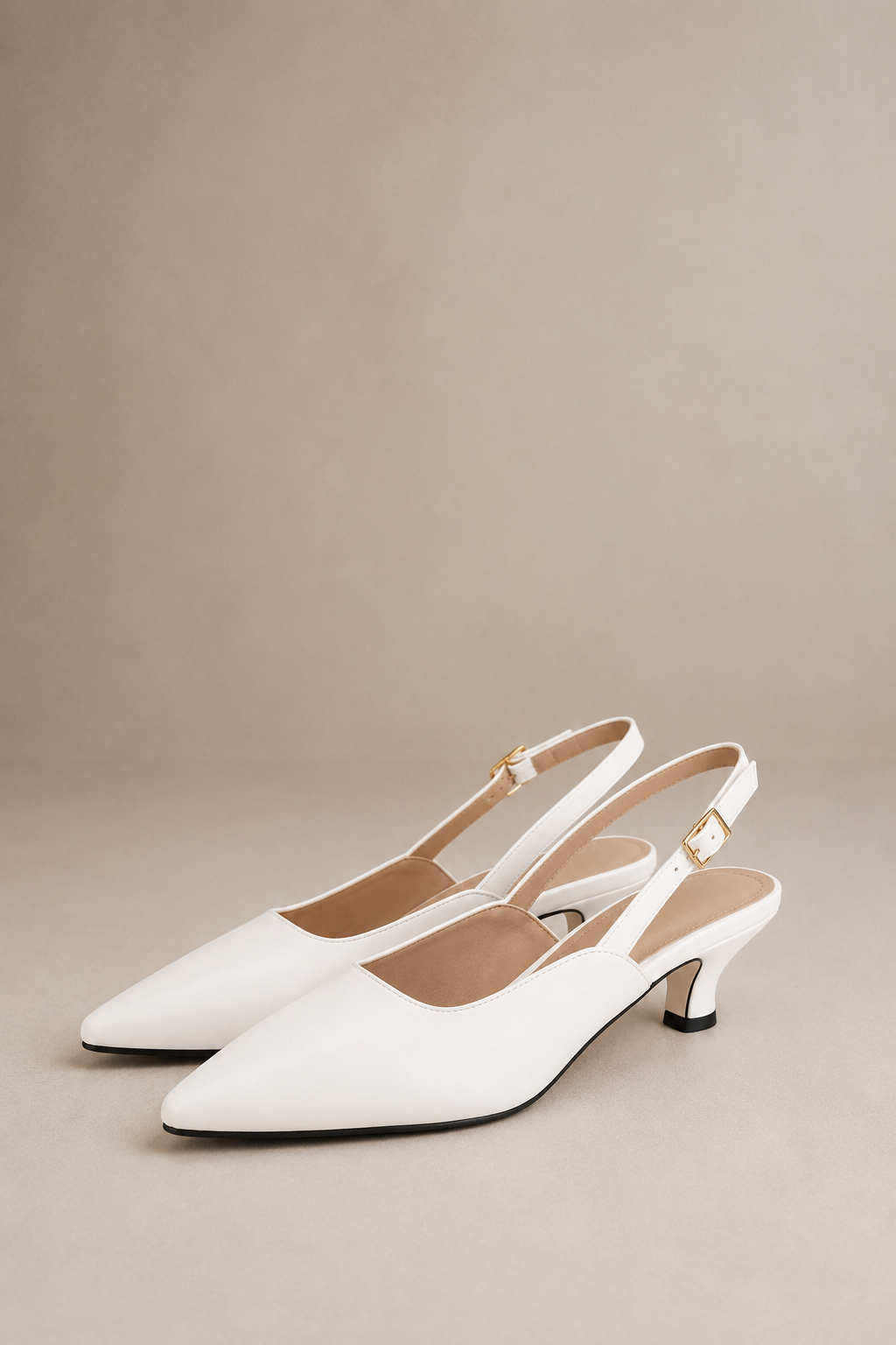 Nina - Slingback Kitten Heels