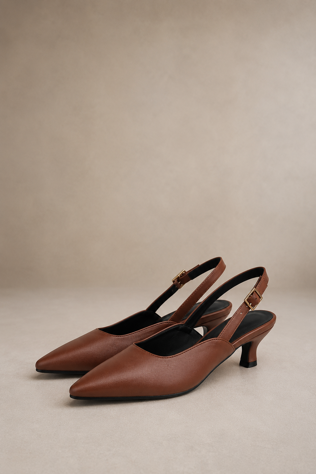 Nina - Slingback Kitten Heels
